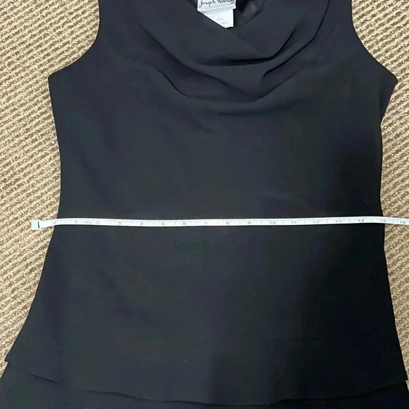 Joseph Ribkoff Midi  Pull On Dress Sleeveless Draped V Neck Tiered Ruffl… - Picture 14 of 14